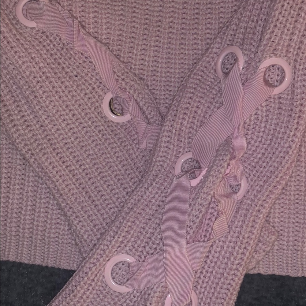 pink garage sweater